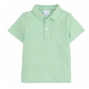 ❤️ Short Sleeve Polo - Green Stripe